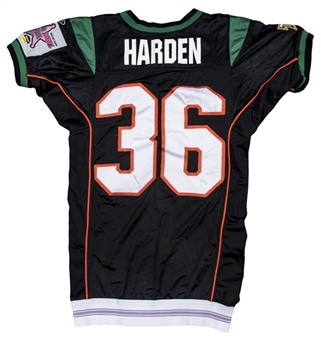 2005 Michael Harden Game Used Berlin Thunder Europa World Bowl XIII Jersey
